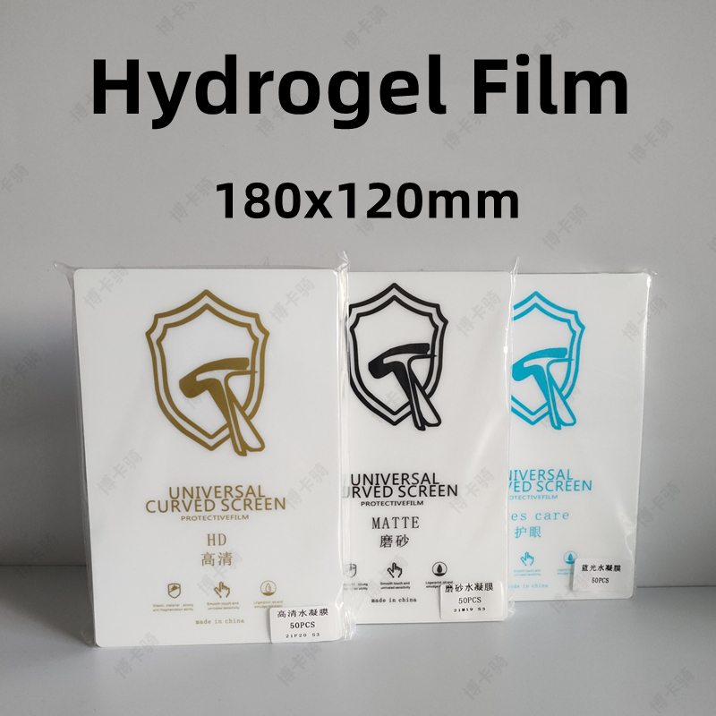 Screen Protector Cutter - 50枚入りHDハイドロゲルフィルム 全機種対応 保護フィルムカッティングマシン用 マット/ブルーライトカット/プライバシー TPUスクリーンプロテクター SUNSHINE
