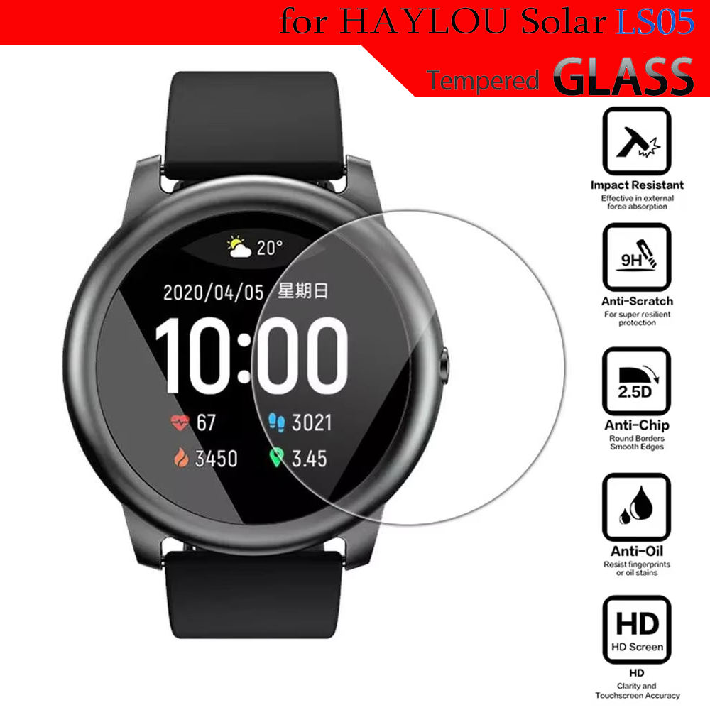 Smartwatch Screen Film - 強化ガラス HayLou ソーラー LS05 スマートウォッチアクセサリーフルカバレッジ HD