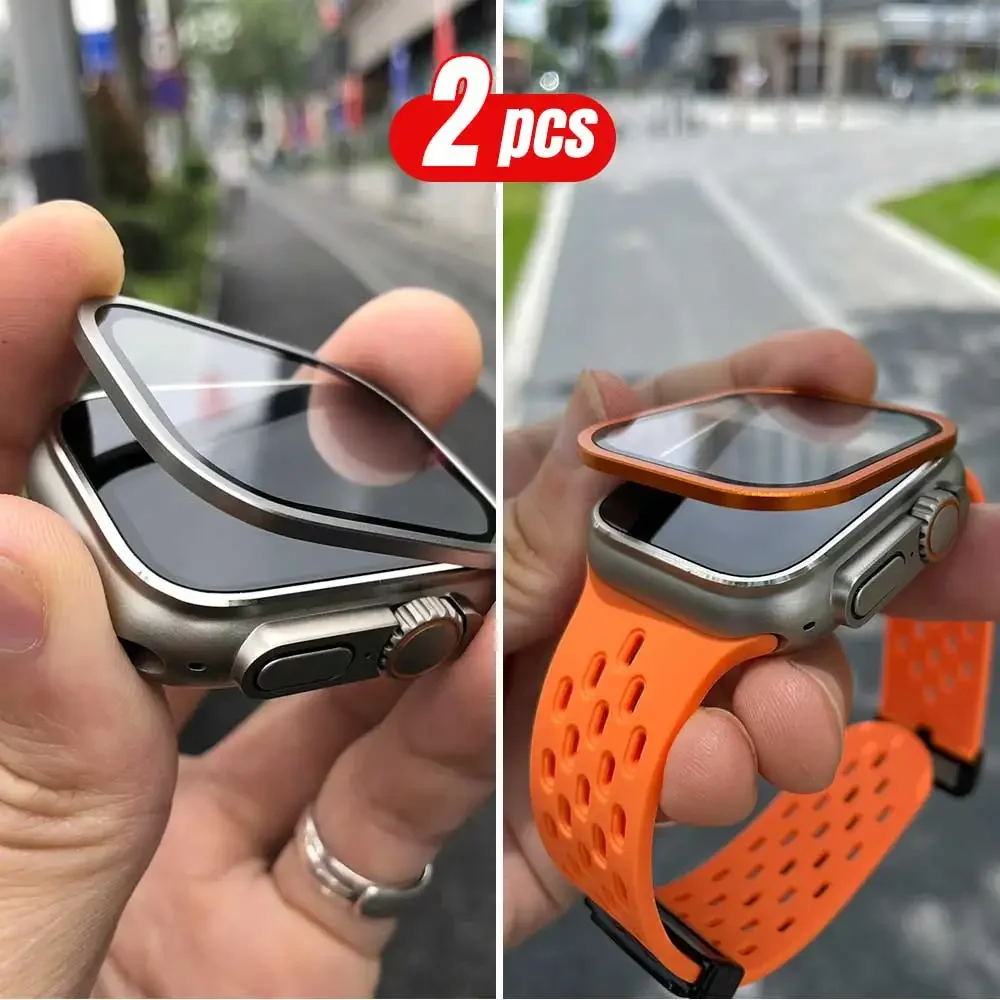 2 個チタン金属フレーム Apple Watch Ultra - Smartwatch Screen Film のレビューと価格