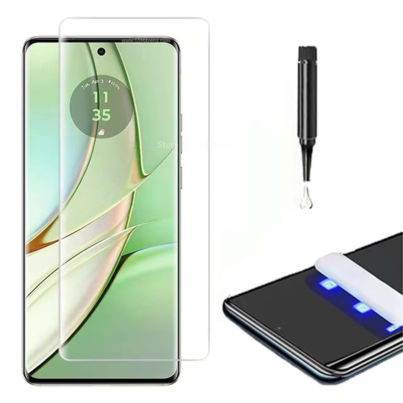 モトローラエッジ40ネオ用UV強化ガラススクリーンプロテクタ - Curved Edge Screen のレビューと価格