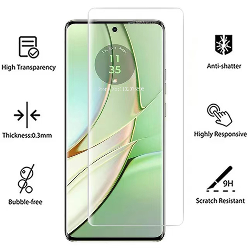 モトローラエッジ40ネオ用UV強化ガラススクリーンプロテクタ - Curved Edge Screen のレビューと価格