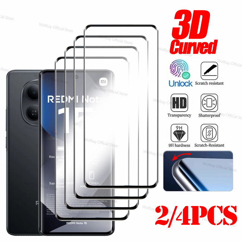 2/4 個 3D 曲面ガラス Xiaomi Redmi No - Curved Edge Screen のレビューと価格