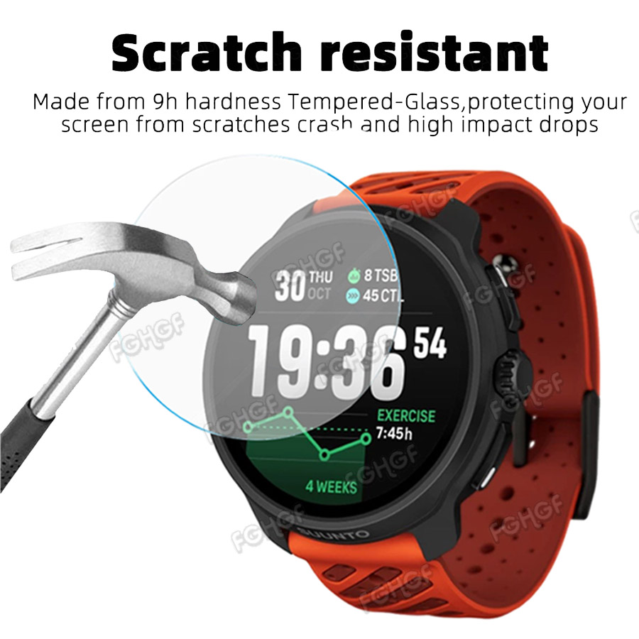 強化ガラス保護フィルムガードスントレース 2/レース S ス - Smartwatch Screen Film のレビューと価格