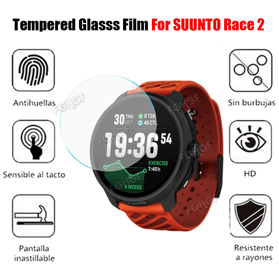強化ガラス保護フィルムガードスントレース 2/レース S ス - Smartwatch Screen Film のレビューと価格