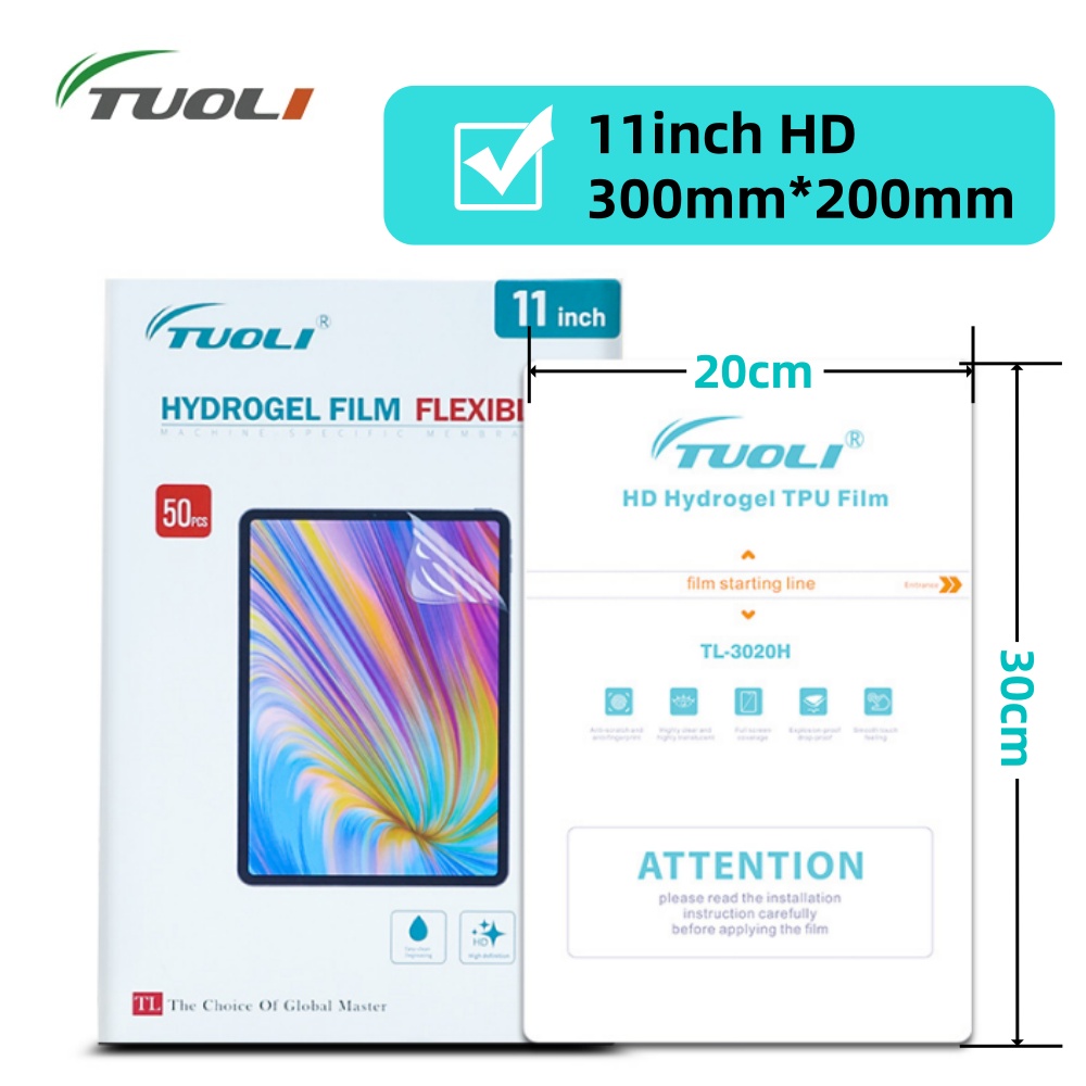 TUOLI 10 個ユニバーサルタブレットフィルムハイドロゲ - Screen Protector Cutter のレビューと価格